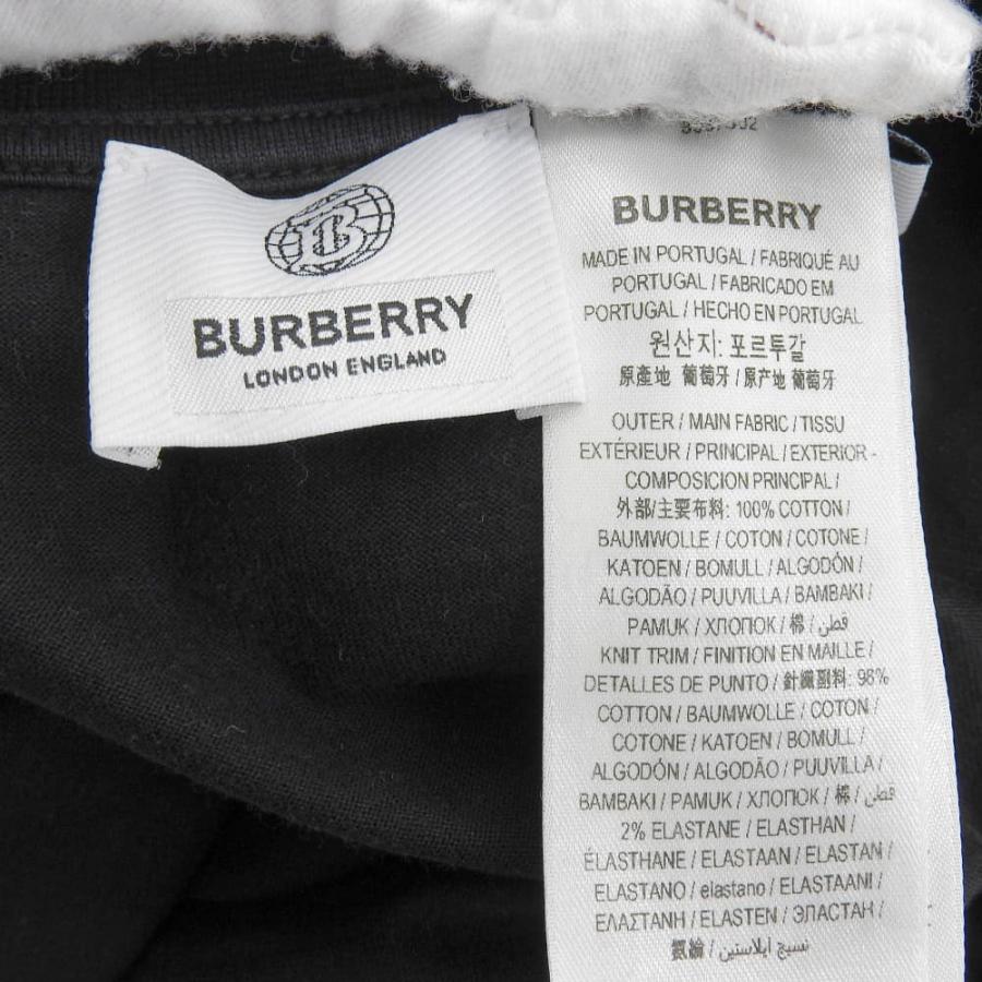 BURBERRY バーバリー CARRICK LOVE PRINT プリント 半袖 Tシャツ トップス メンズ ブラック S 8037302 S BURBERRY（バーバリー） CARRICK LOVE PRINT プリント 半袖 Tシャツ