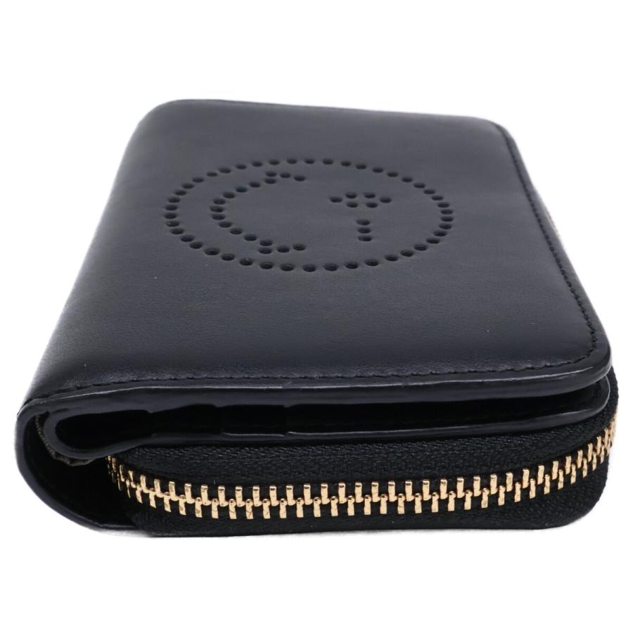 希少✨ アニヤハインドマーチ 折り財布 ディズニー スマイリー ブラック レザー 希少✨ アニヤハインドマーチ 折り財布 ディズニー スマイリー