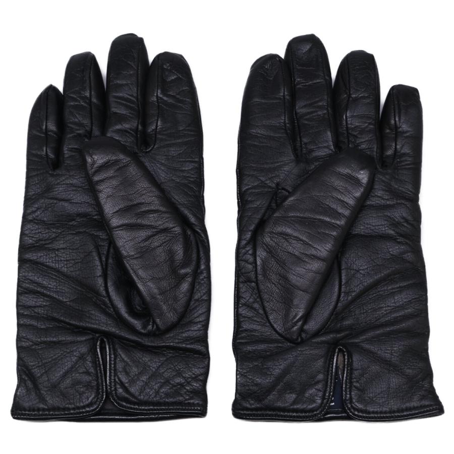 美品 MEROLA メローラ カシミヤライナー ナパレザー グローブ 7.5 ブラック メンズ_2