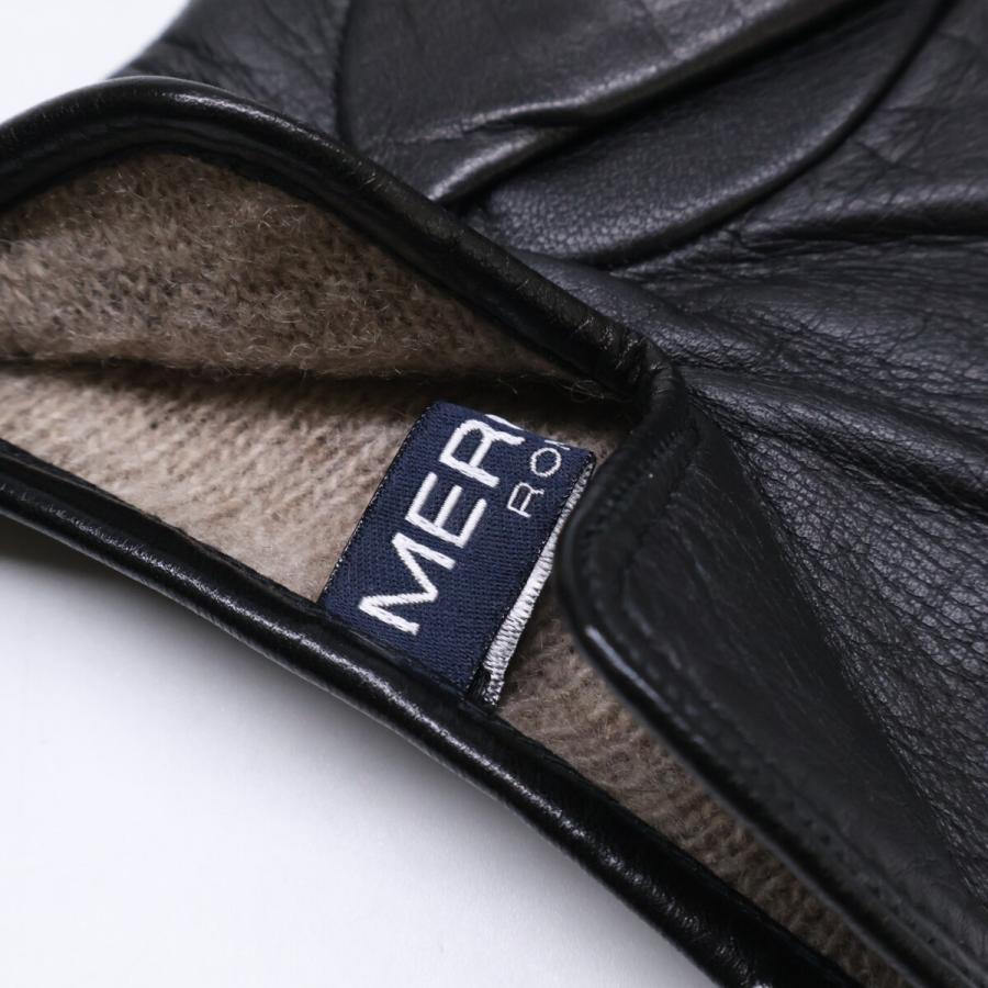 メローラ 【美品】カシミヤライナー ナパレザー 7.5 美品 MEROLA メローラ カシミヤライナー ナパレザー グローブ 7.5