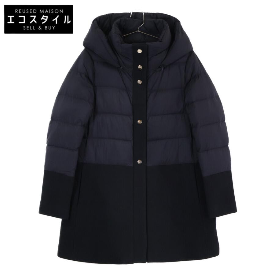 HERNO（ヘルノ） PI1199D ブラック ウールドッキングダウンコート 