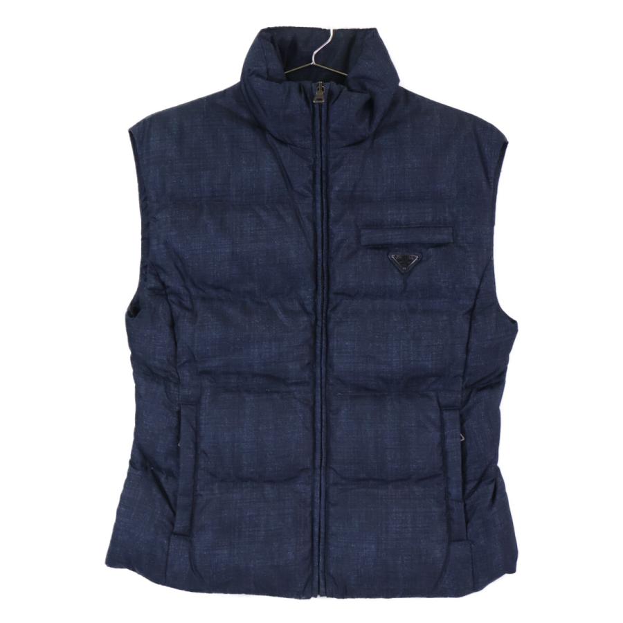 ダウンベスト ネイビー エンブレム付き L 美品 ダウンベスト ネイビー エンブレム付き L