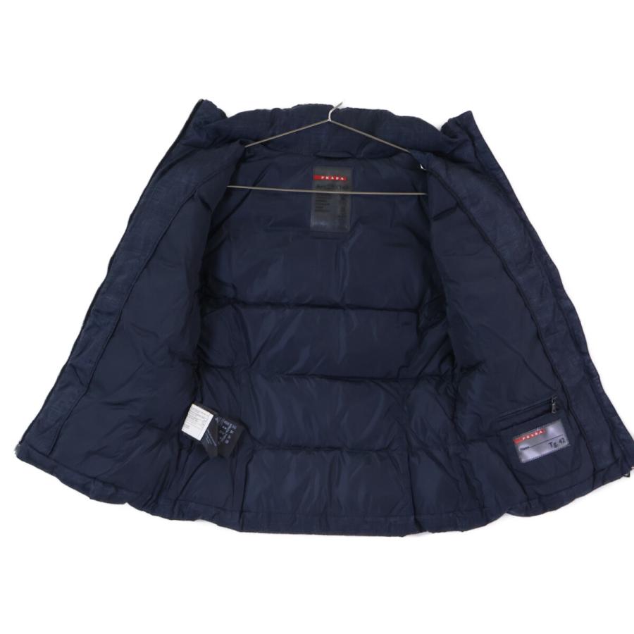 PRADA（プラダ） 29X149 11年製 ネイビー 三角プレート ダウンベスト