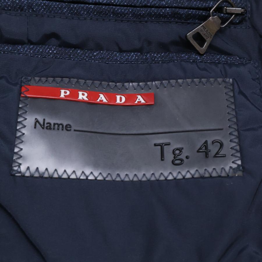 PRADA（プラダ） 29X149 11年製 ネイビー 三角プレート ダウンベスト