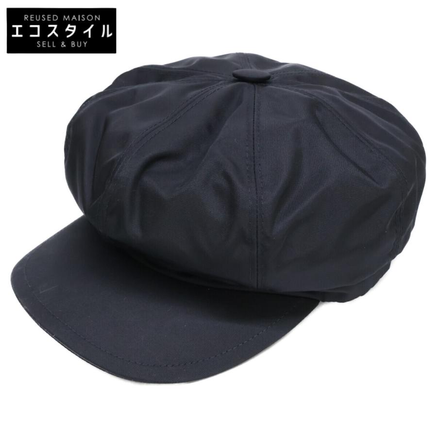 j　PRADA キャスケット　美品　M ブラック　現行モデル PRADA（プラダ） 美品 21年製 1HC551 2DMI Re-Nylon リナイロン