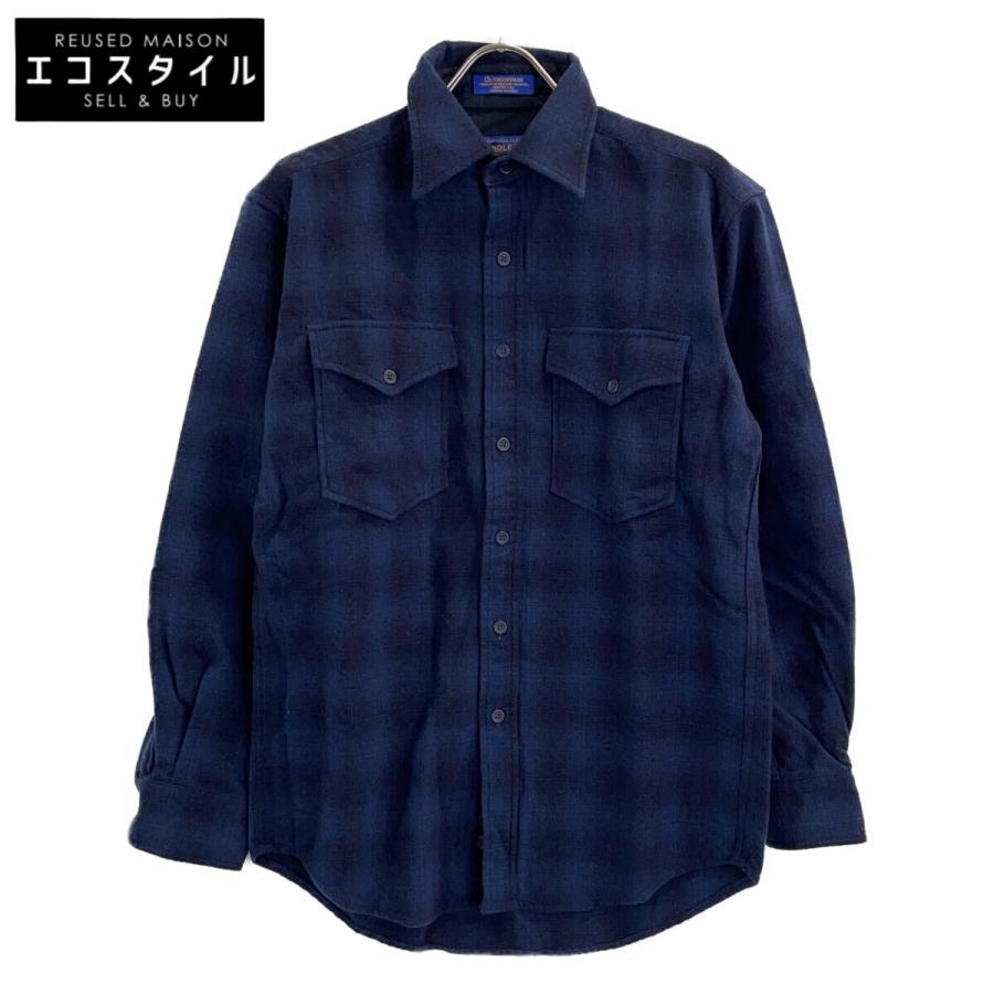 PENDLETON ペンドルトン 90s~ OUTDOORS MAN ネイビー バージンウール