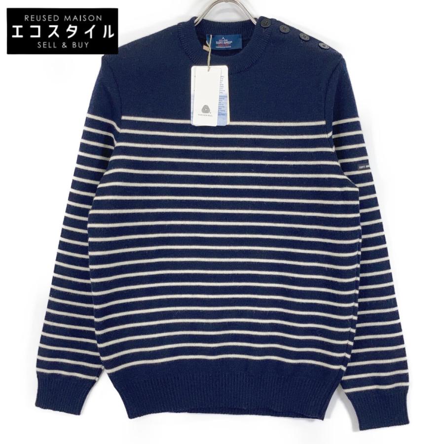 SAINT JAMES（セントジェームス） フランス製 ウール100 ネイビー