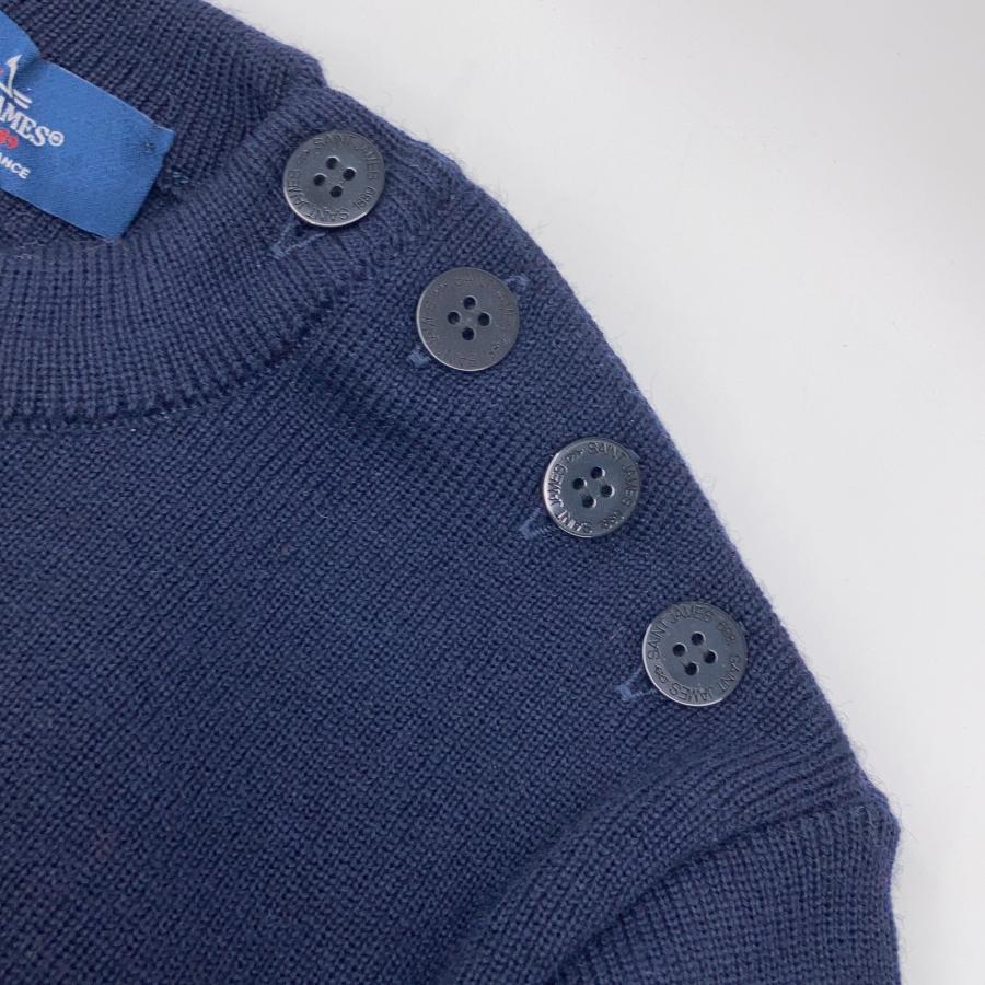 SAINT JAMES（セントジェームス） フランス製 ウール100 ネイビー