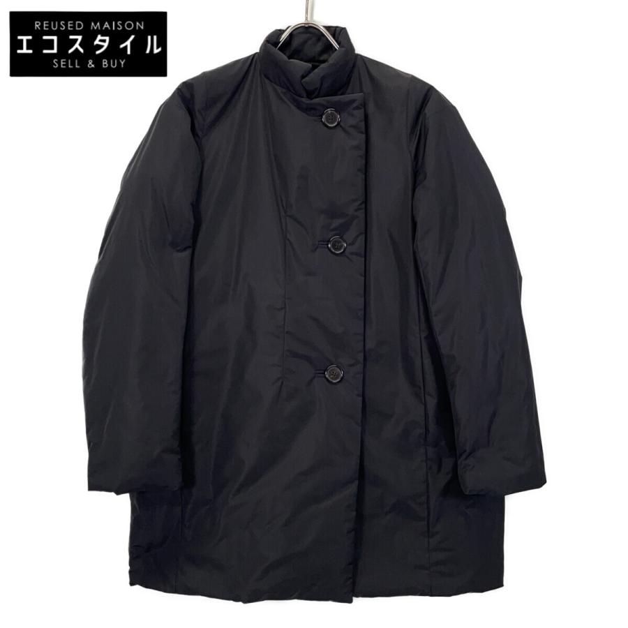 JIL SANDER（ジルサンダー） ブラック ポリエステル ダウン ピーコート