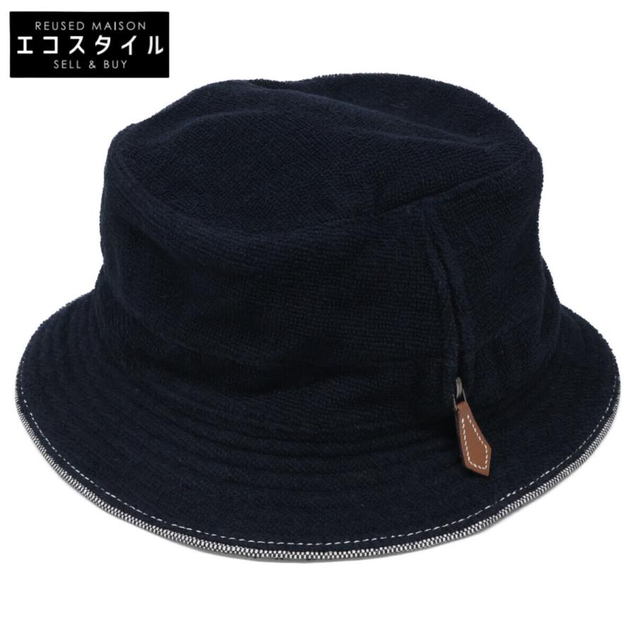 HERMES エルメス MOTSCH モッチ パイル地 バケットハット 帽子 58