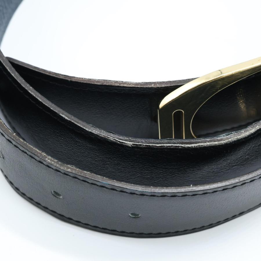 HERMES エルメス エトリエ G金具 C刻 レザー ベルト 85 メンズ