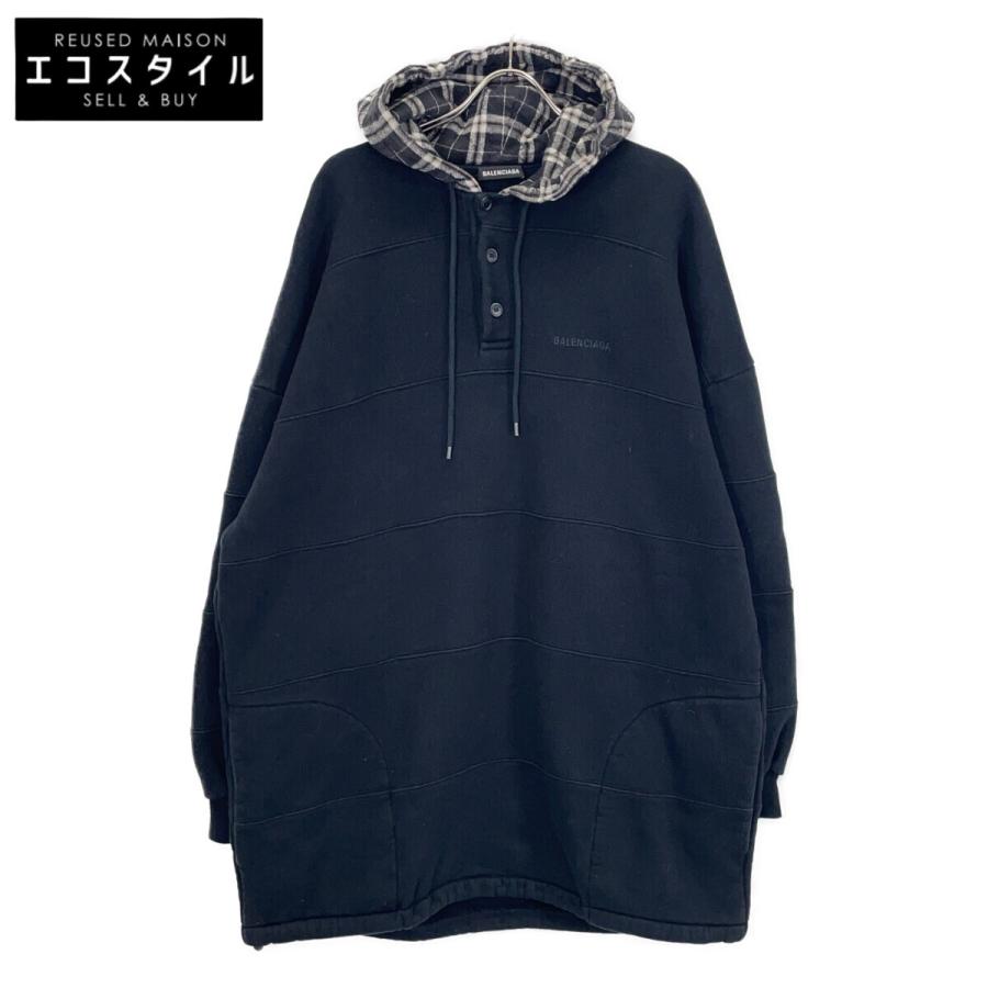 BALENCIAGA（バレンシアガ） ブラック 18年製 パッチ パークフーディー 