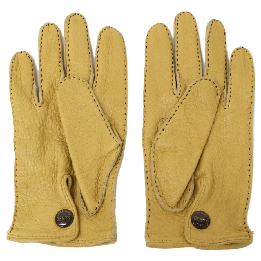 DENTS デンツ ノーライニング レザー ペッカリー グローブ 7 メンズ