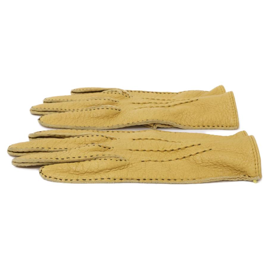 DENTS デンツ ノーライニング レザー ペッカリー グローブ 7 メンズ