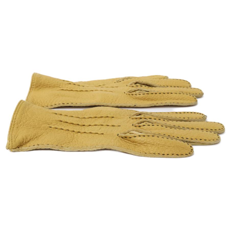 DENTS デンツ ノーライニング レザー ペッカリー グローブ 7 メンズ