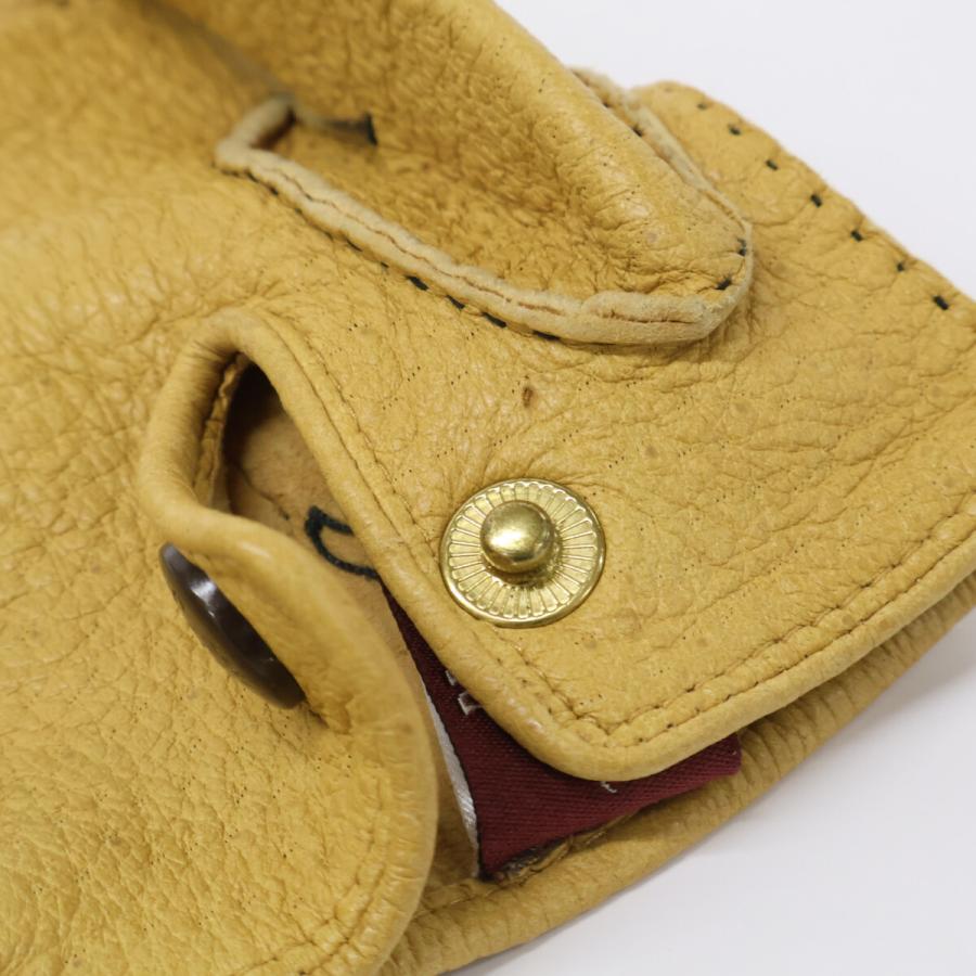 DENTS デンツ ノーライニング レザー ペッカリー グローブ 7 メンズ