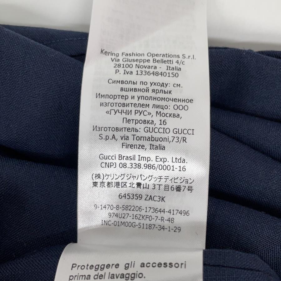 GUCCI（グッチ） 645359 ネイビー 金ボタン ブレザー テーラード