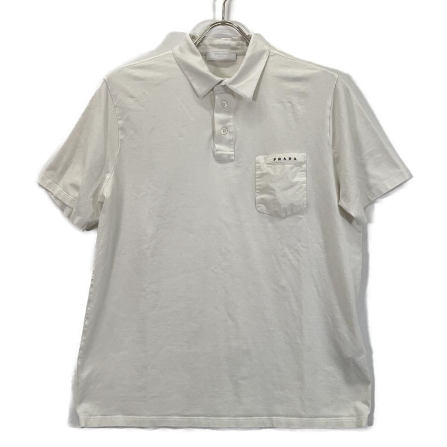 PRADA（プラダ） 19年 SJN252 R201 710 ホワイト ポケットロゴ