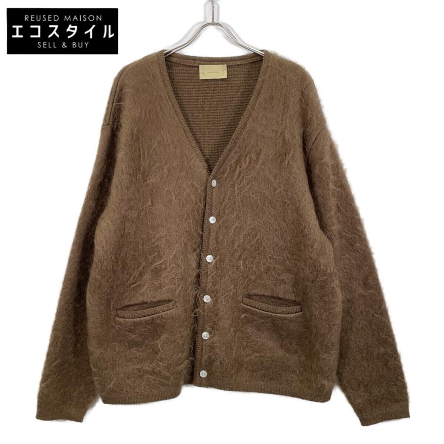 cantate アルパカカーディガン ブラウン cantate カンタータ 22SSCA0313 ブラウン モヘアシルク Stupid Shaggy