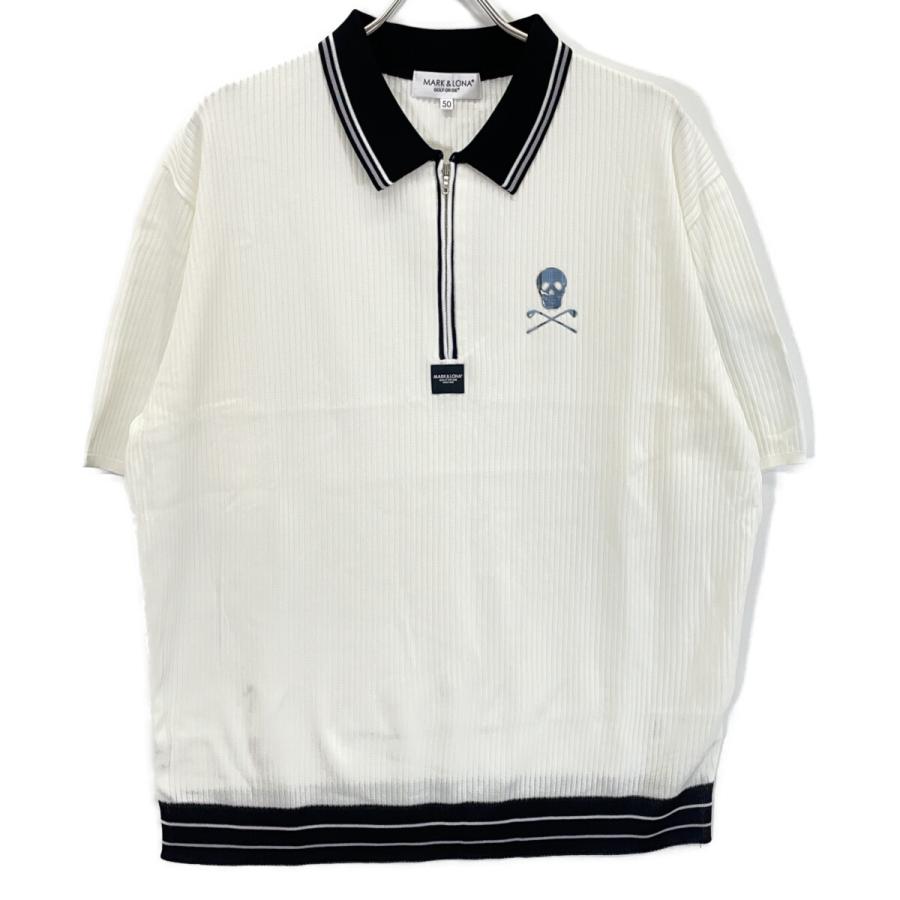 MARK&LONA（マークアンドロナ） 24年 MLM-4A-AP03 ホワイト Synth Knit
