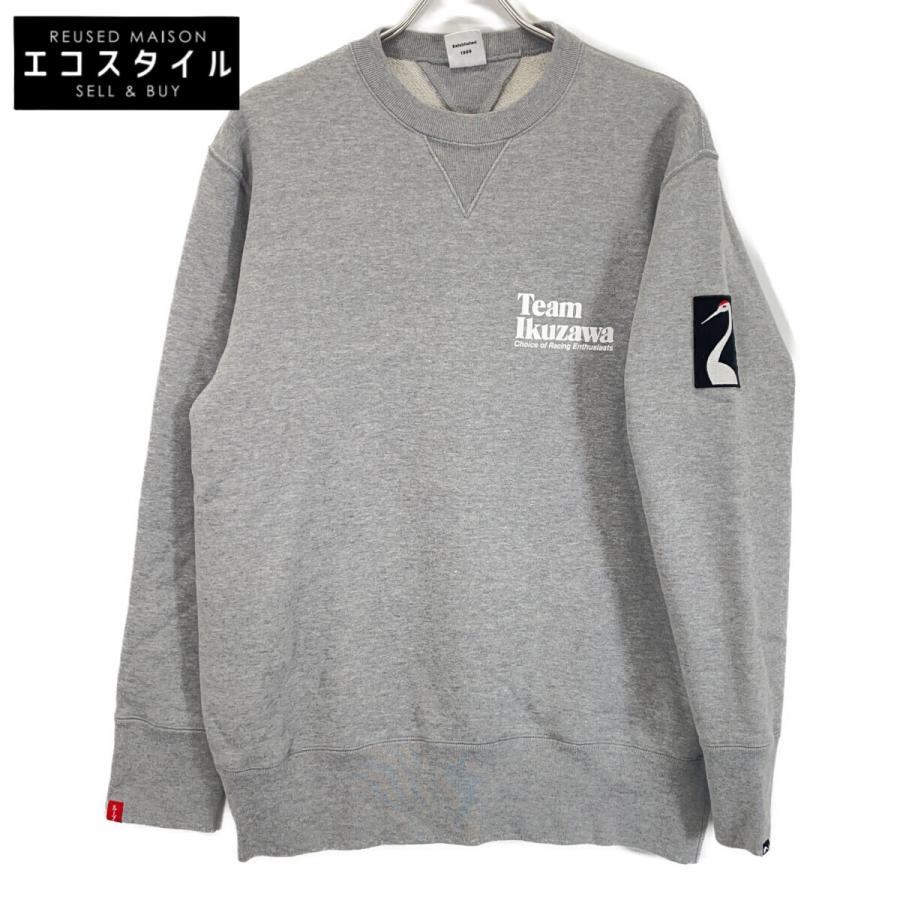 LOOPWHEELER（ループウィラー） ×Team Ikuzawa グレー 両V プリント