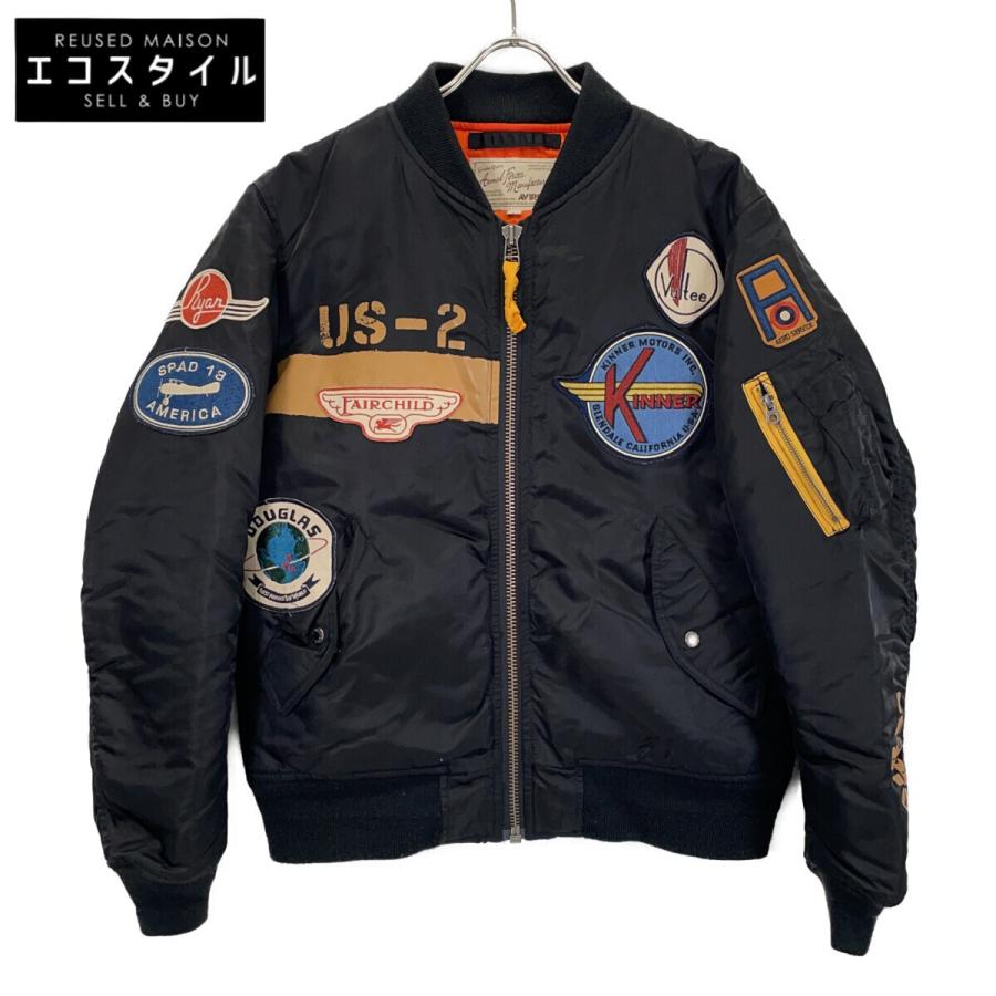 AVIREX（アヴィレックス） 6132056 ブラック PATCHED MA-1 A.C.C.
