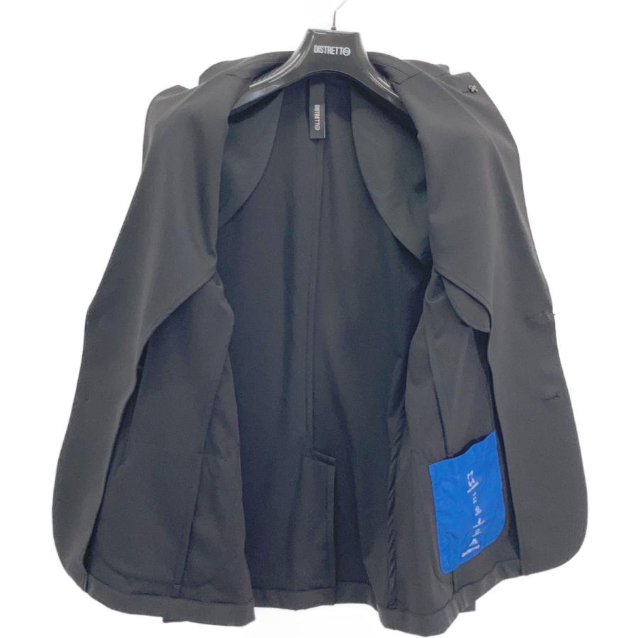 DISTRETTO12 FPU GA1559 ブラック ライクラストレッチジャケットパンツ セットアップ 48 メンズ_10