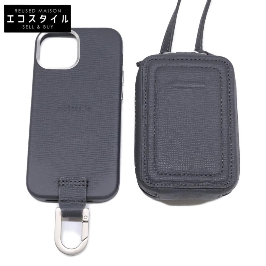 美品 objcts.io オブジェクツアイオー iPhone13mini スマホケース