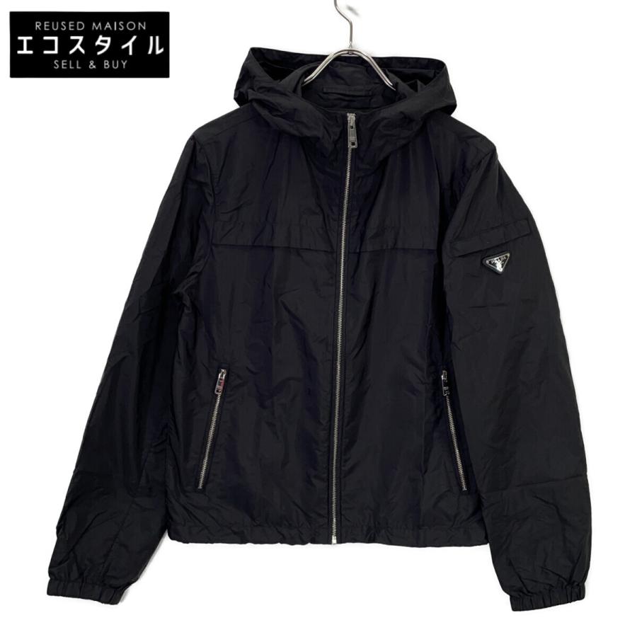PRADA プラダ 三角ロゴ ナイロンジャケット SGA466 サイズ50 PRADA（プラダ） 21年 SGA466 三角ロゴ ナイロン ジップパーカー