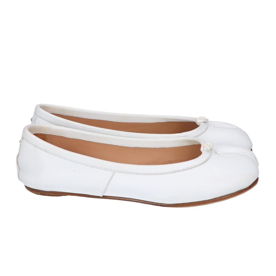 Maison Margiela ホワイト　足袋シューズ Maison Margiela メゾンマルジェラ 22 S58WZ0042 レザー 足袋バレエ