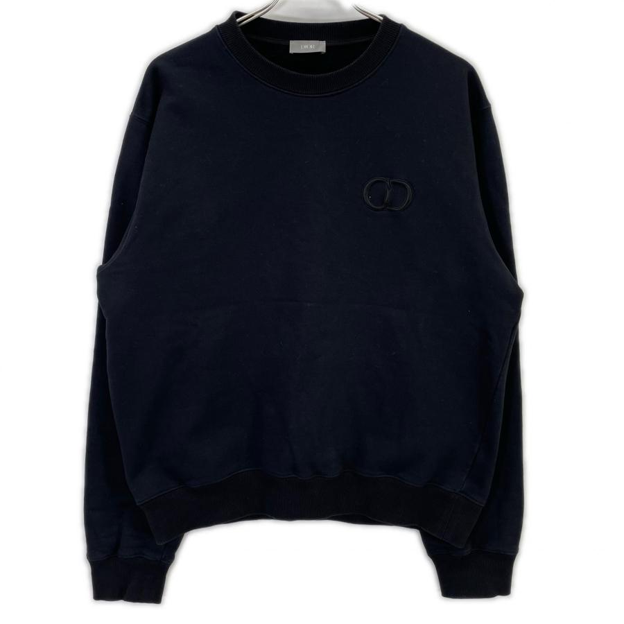 国内正規/  DIOR ディオール 113J699A0531 アイコン クルーネック スウェットシャツ XXL ブラック メンズの画像