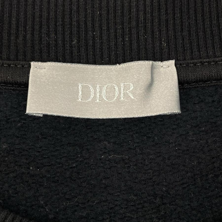 国内正規/  DIOR ディオール 113J699A0531 アイコン クルーネック スウェットシャツ XXL ブラック メンズの画像