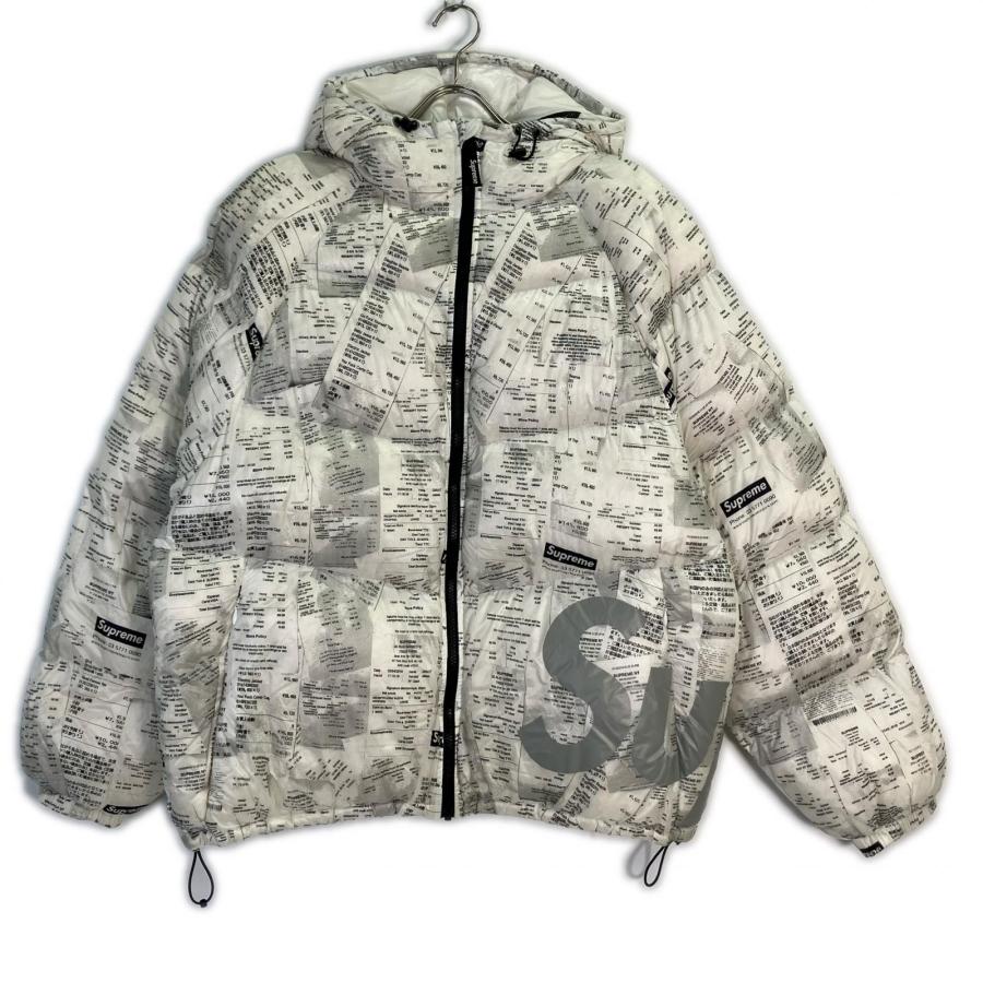 Supreme（シュプリーム） 20AW ホワイト Hooded Down Jacket Receipts