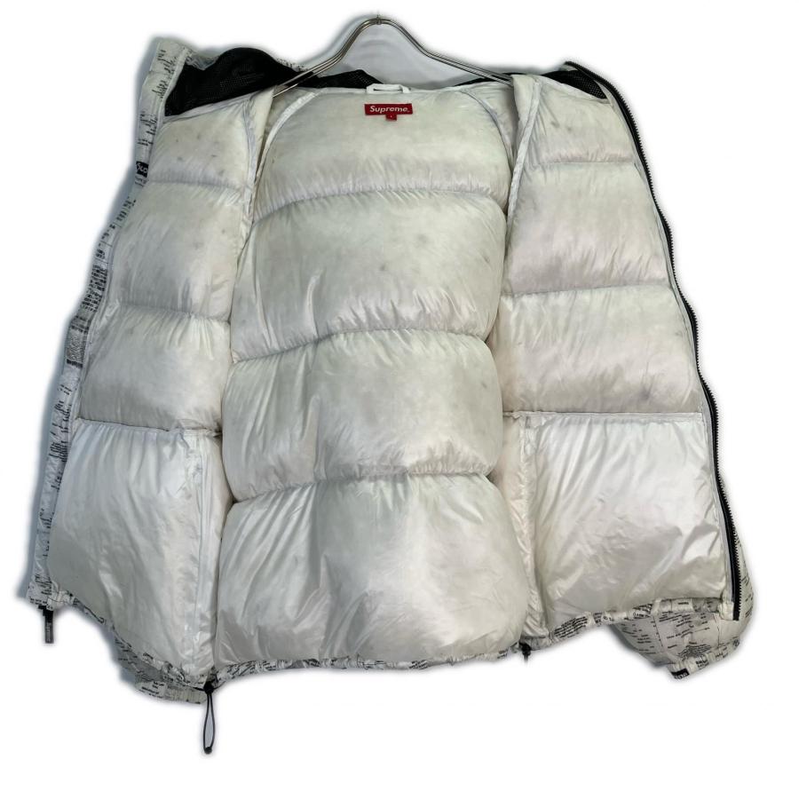 Supreme（シュプリーム） 20AW ホワイト Hooded Down Jacket Receipts