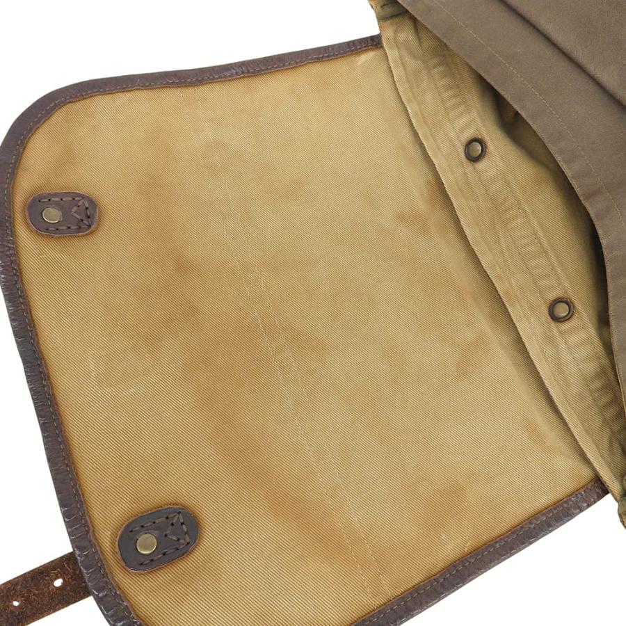 RRL ダブルアールエル キャンバス×レザー メッセンジャーバッグ