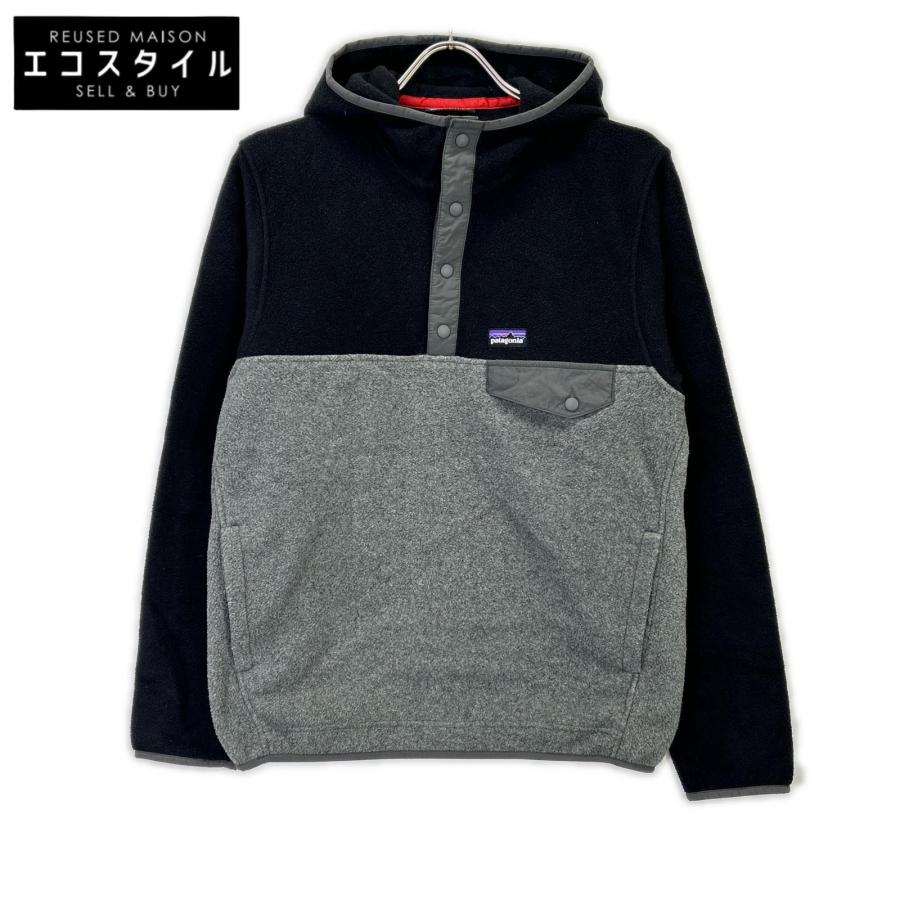 patagonia（パタゴニア） ブラック×グレー SYNCHILLA ハーフボタン 