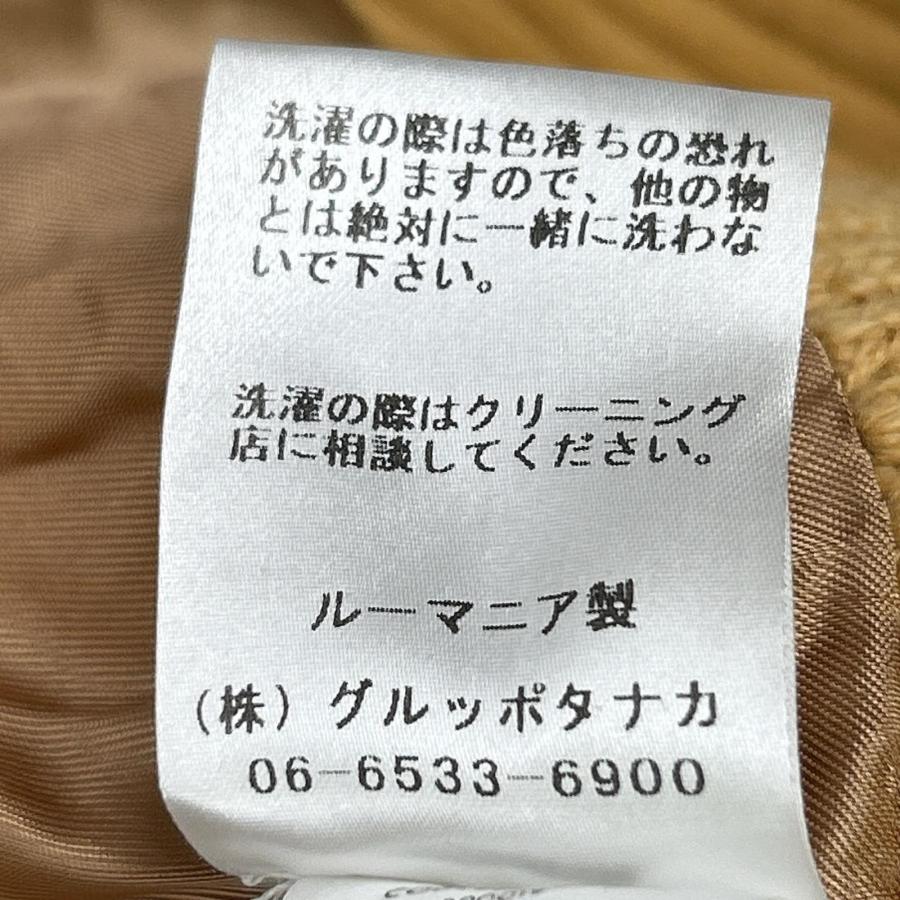 PATOU パトゥ 24A-C0023-0183 キャメル ウール ゴールドボタン クロップド ショートコート キャメル 34 コート ウール レディース 中古の画像