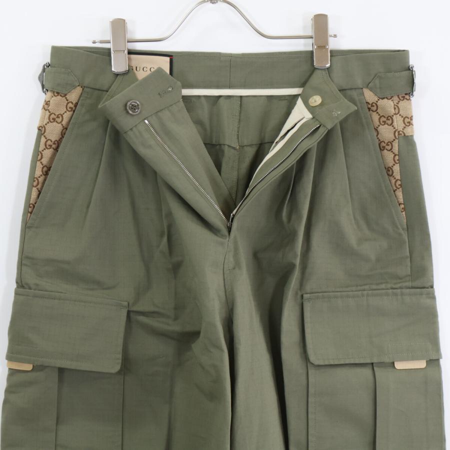 GUCCI（グッチ） 751436 カーキ GGスプリーム カーゴパンツ カーキ 50
