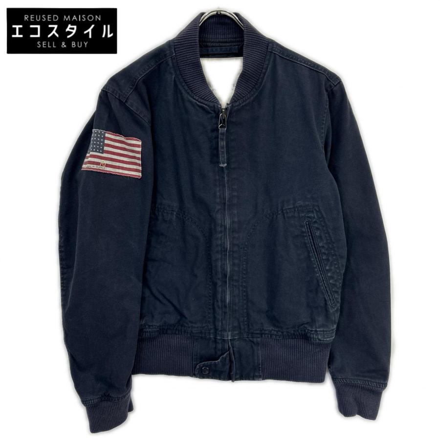 希少　ラルフローレン　デニム&サプライ　ma1 パーカードッキングジャケット RalphLauren Denim&Supply ラルフローレンデニム＆サプライ ネイビー