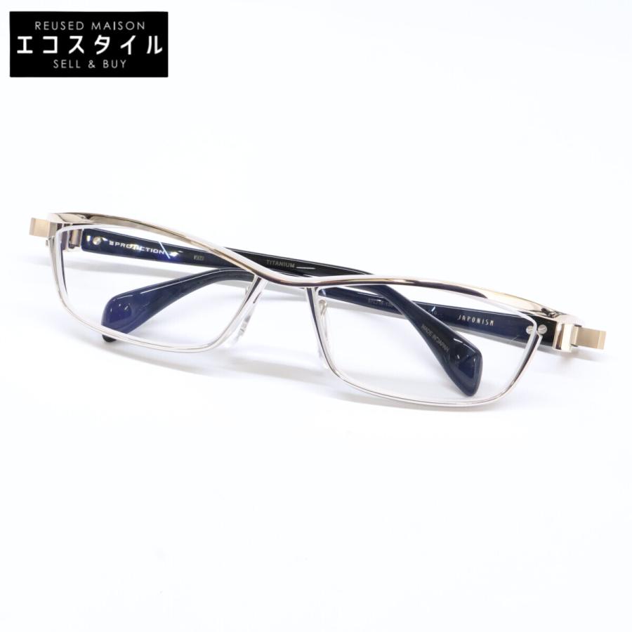 新品同様 JAPONISM ジャポニズム JP-016 COL.05 TITANIUM 度入りレンズ 