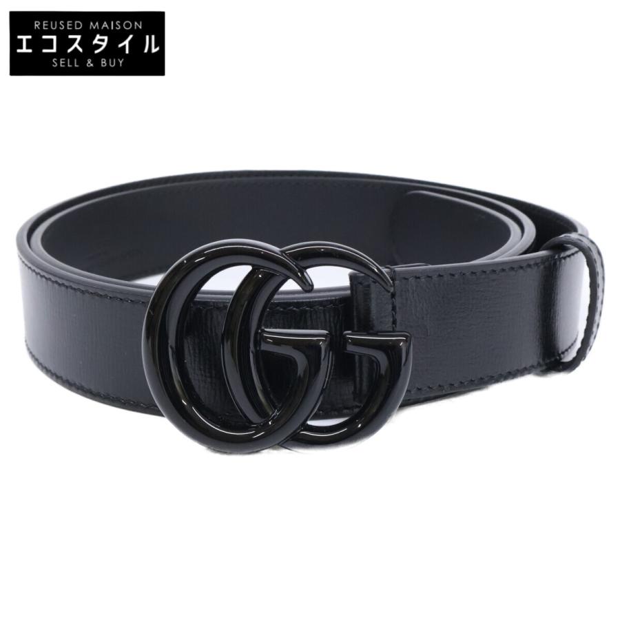 GUCCI（グッチ） 美品 414516 GGマーモント レザー ベルト 95/38