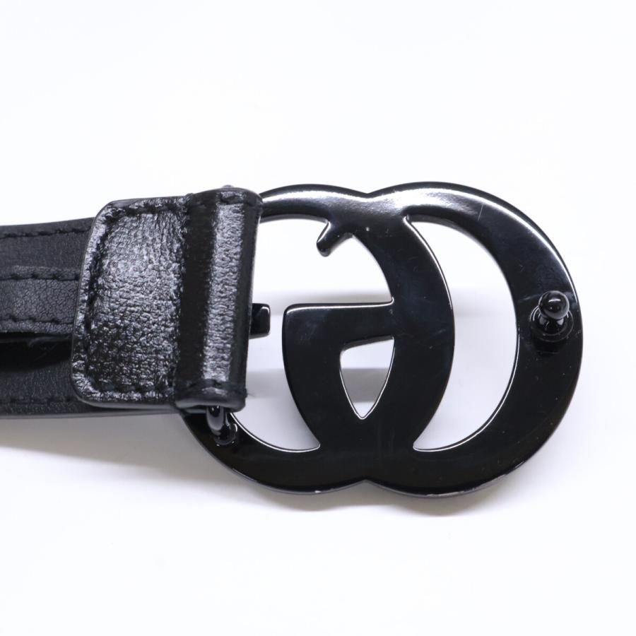 GUCCI（グッチ） 美品 414516 GGマーモント レザー ベルト 95/38