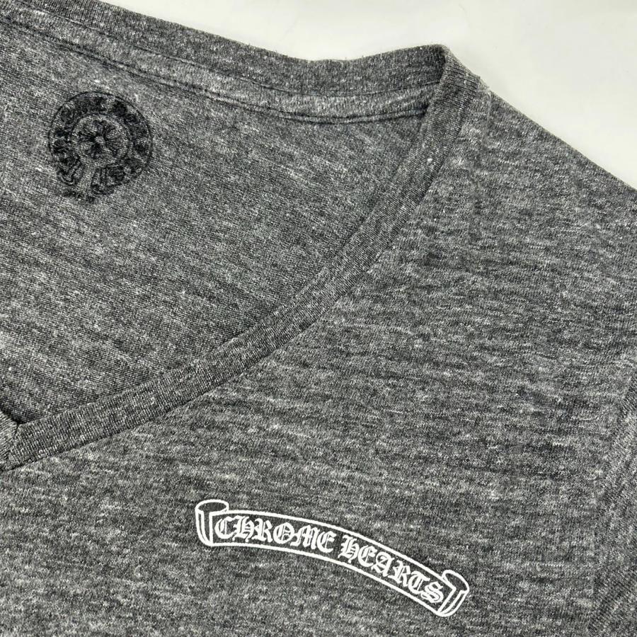 Chrome Hearts クロムハーツ フレアニー プリントロゴ Vネック 半袖T