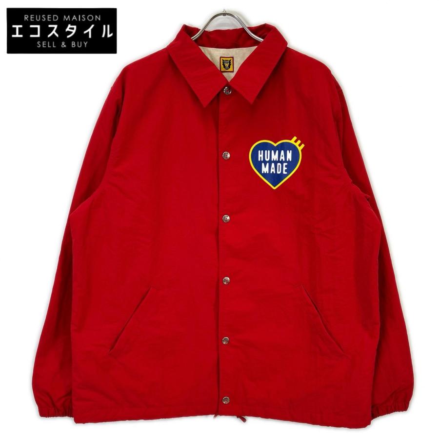 HUMAN MADE ヒューマンメイド レッド ロゴ コーチジャケット XL 
