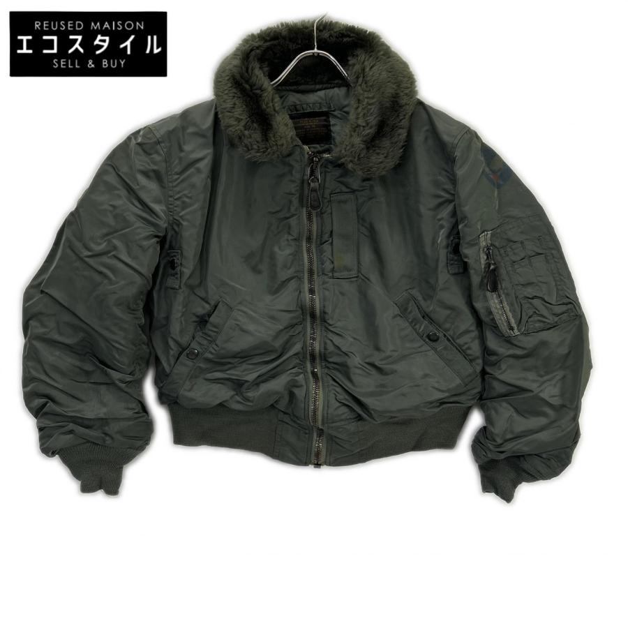 今週末まで値下げ！ フライトジャケット　アルファ　ALPHA B-15D Alpha Industries（アルファ・インダストリーズ） カーキ B-15D 50s
