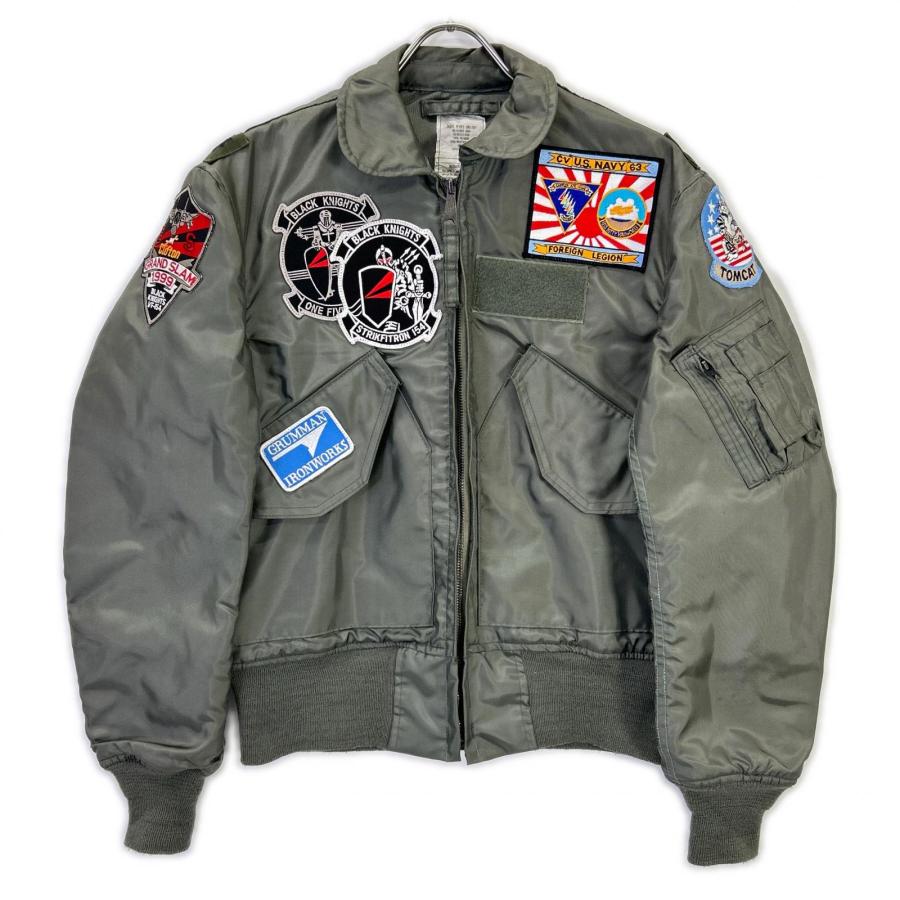 MILITARY ミリタリー カーキ 86年製 CWU36-P BLACK KNIGHTパッチ付き