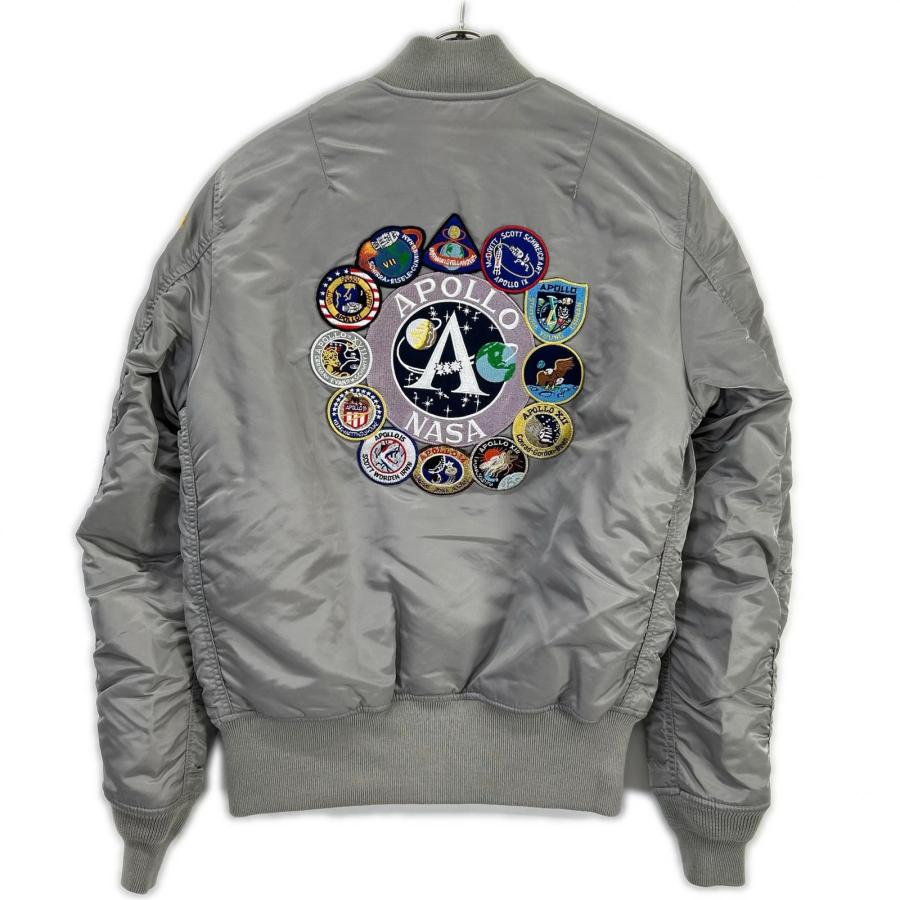 ALPHA INDUSTRIES アルファインダストリーズ シルバー APOLLO MA-1