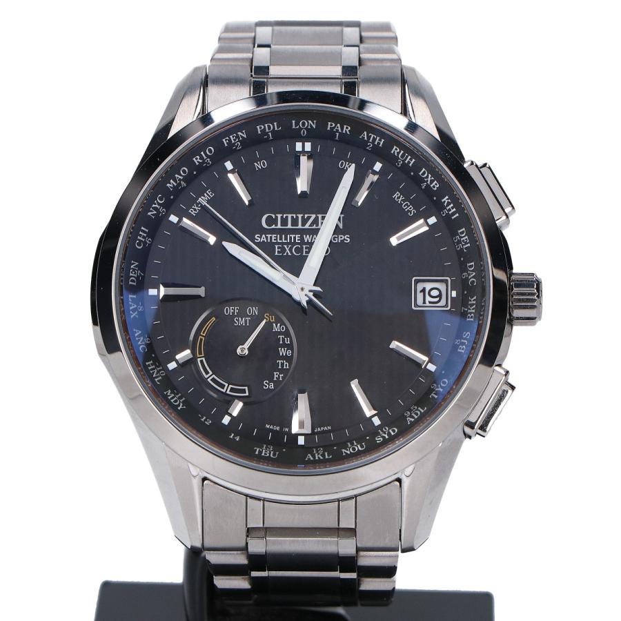 【極美品】CITIZEN エコドライブ サテライトウェーブ ソーラー電波 箱付 CITIZEN（シチズン） 美品 CC3050-56F エクシード サテライトウェーブ