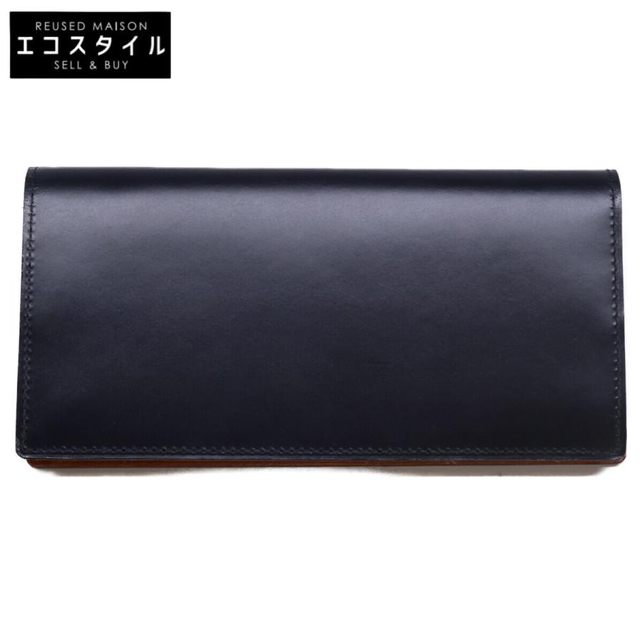 美品 GANZO ガンゾ 57604 THIN BRIDLE シンブライドル ファスナー小銭