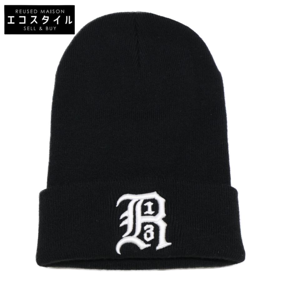 R13 アールサーティーン R13A5002-01 R13 SKULLY HAT ロゴエンブロイダリー ビーニー ニット帽 O/S R13 アールサーティーン R13A5002-01 SKULLY HAT ロゴエンブロイダリー